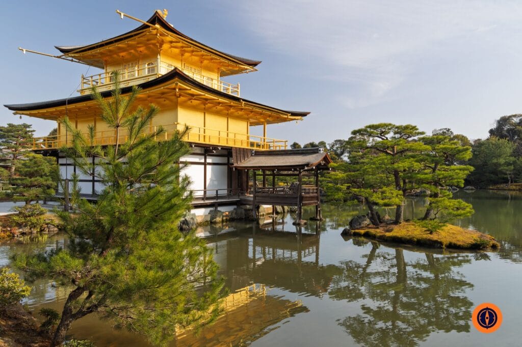 The Golden Pavilion in Kyoto, Japan