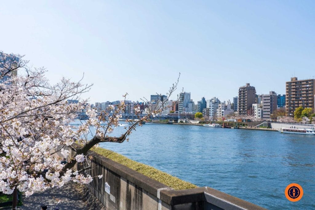 Sumida River and Sumida River Bridge
