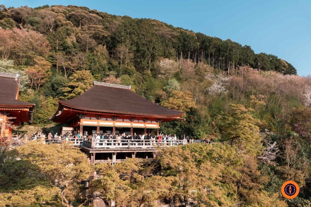 Kiyomizu-dera temple terrace in the afternoon