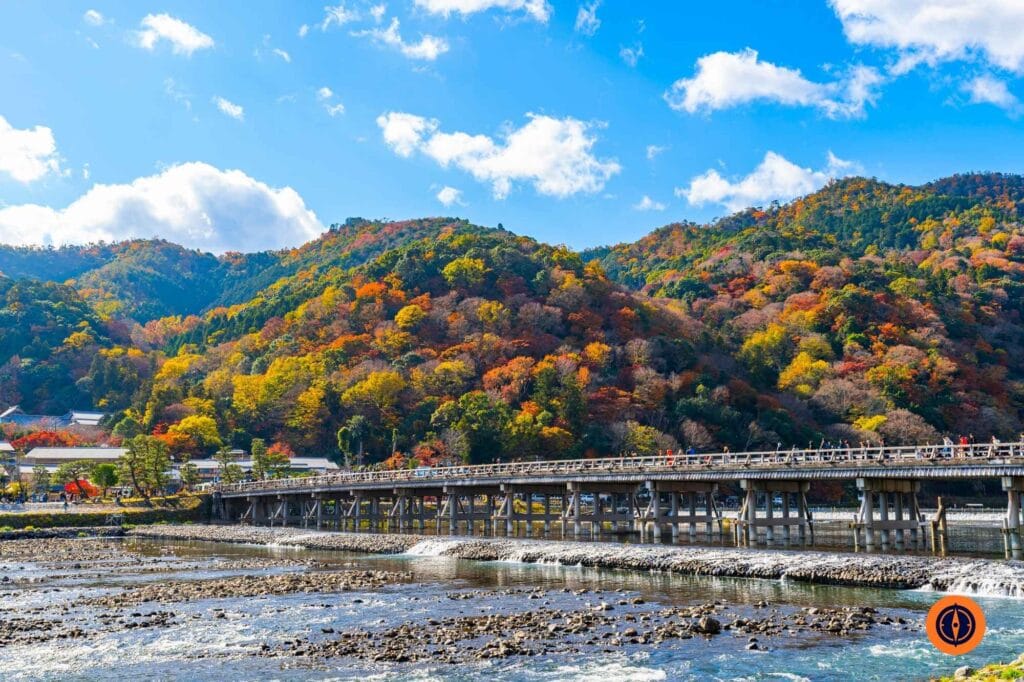 Togetsukyo Bridge in Arashiyama, Kyoto