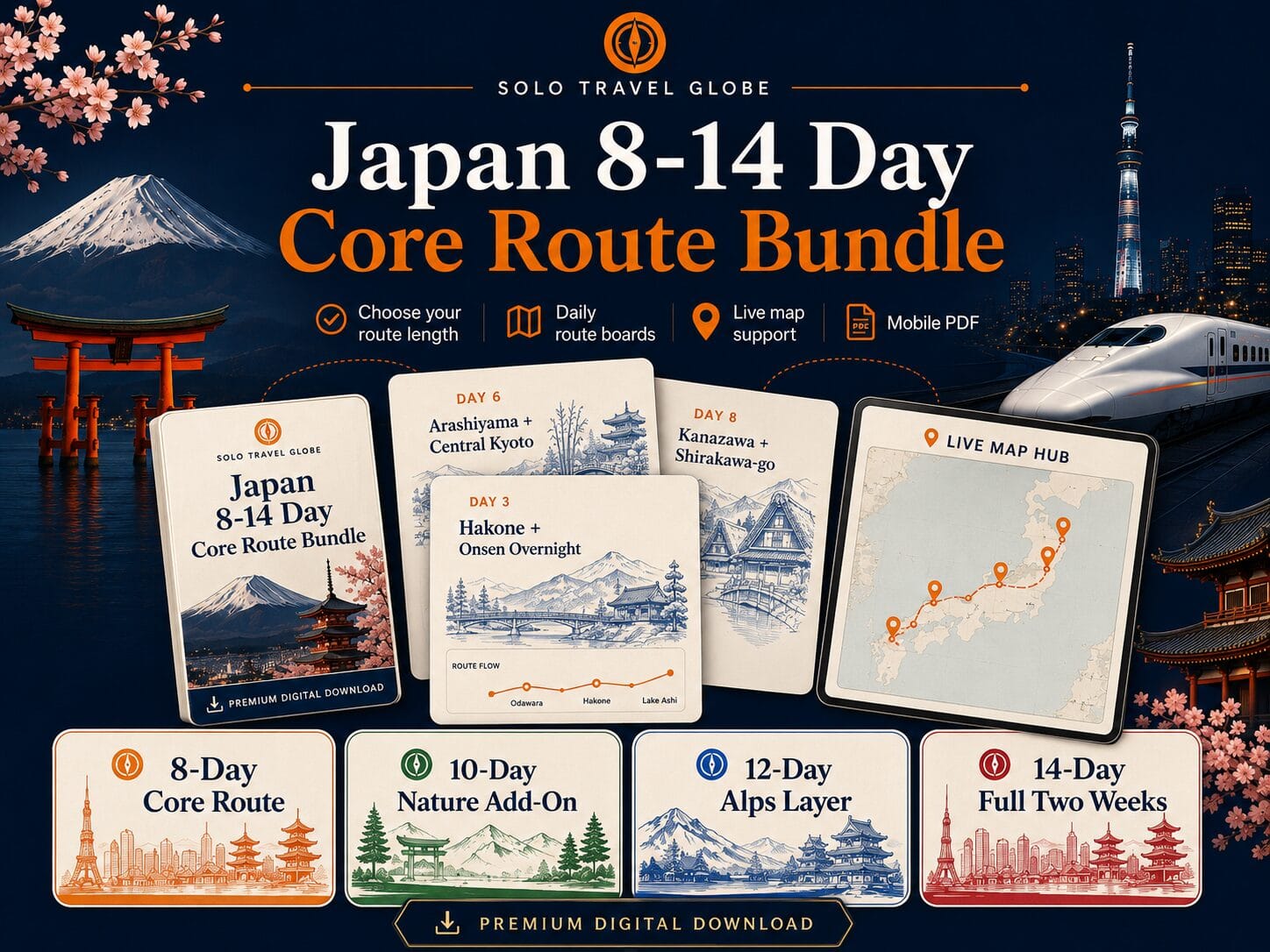 Japan 8–14 Day Core Route Bundle digital product preview