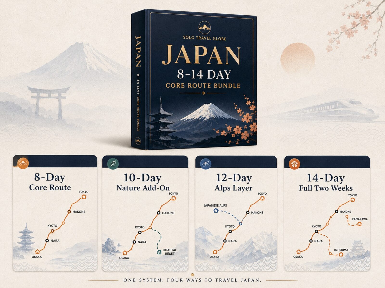 Japan 8-14 Day Core Route Bundle visual.