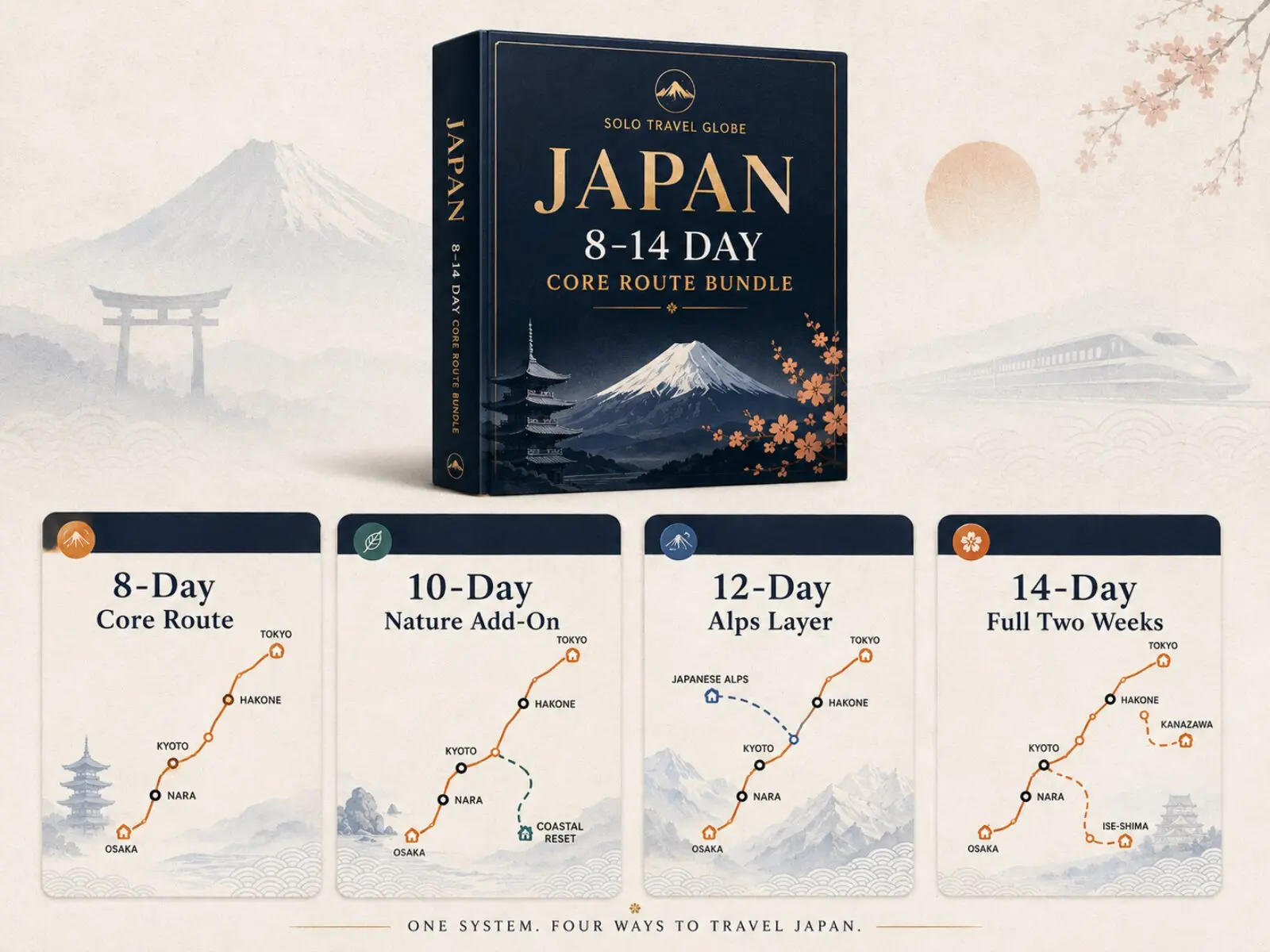 Japan 8-14 Day Core Route Bundle visual.
