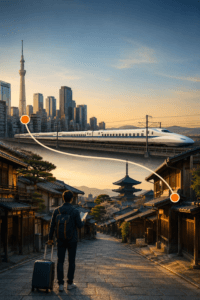 Tokyo or Kyoto first route-planning guide for first-time Japan visitors